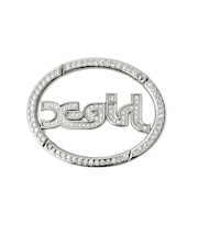 RHINESTONE MILLS LOGO CARABINER