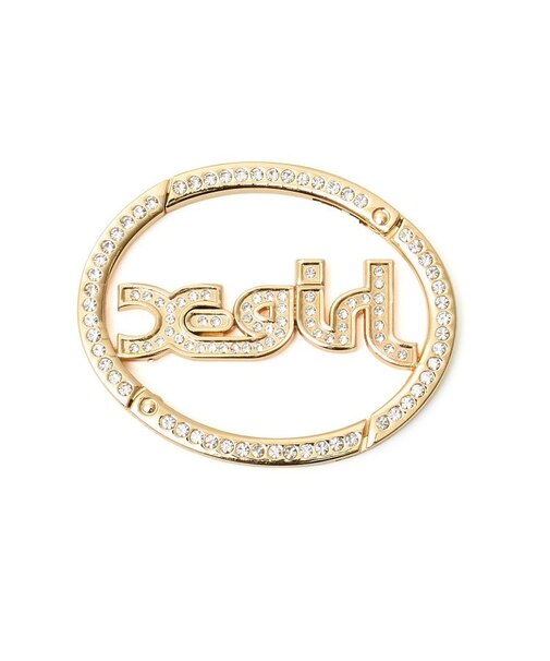 RHINESTONE MILLS LOGO CARABINER