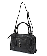 HEART PADLOCK FAUX LEATHER 2WAY BAG