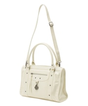 HEART PADLOCK FAUX LEATHER 2WAY BAG