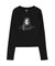 RHINESTONE LOGO AND FACE L/S COMPACT TOP