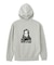 RHINESTONE LOGO AND FACE ZIP UP SWEAT HOODIE