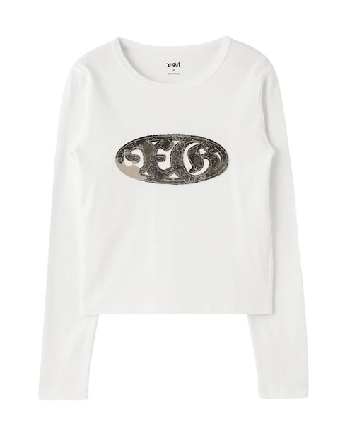 OVAL LOGO PATCH L/S COMPACT TOP