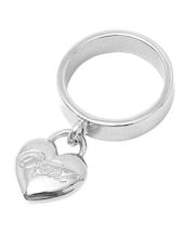 HEART PADLOCK RING