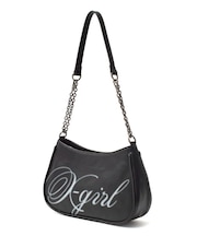SPRAY SCRIPT LOGO SHOULDER BAG
