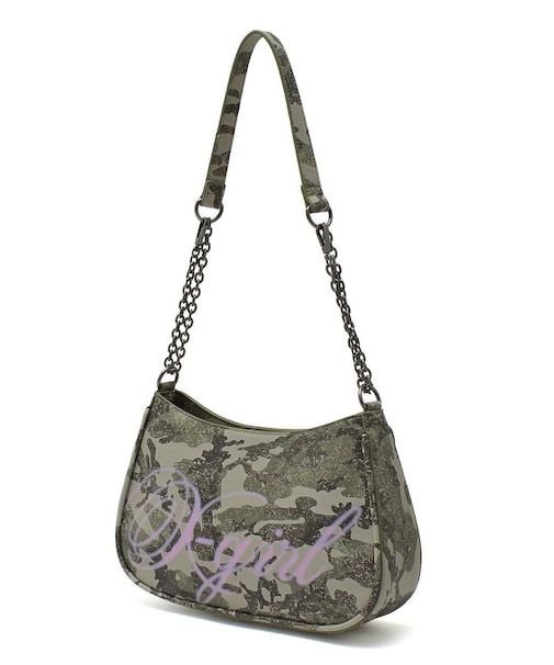 SPRAY SCRIPT LOGO SHOULDER BAG