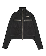 FADED RIBBED SLEEVE JACKET