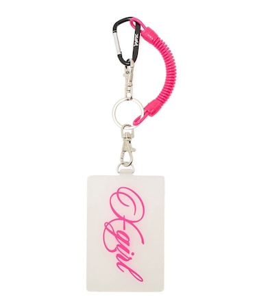 SCRIPT LOGO RUBBER PASS CASE