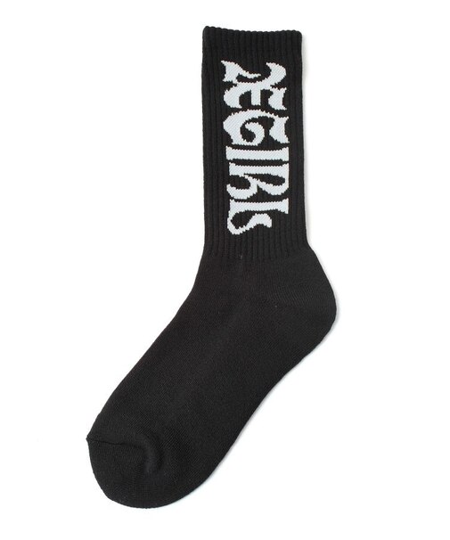 WIDE GOTHIC LOGO JACQUARD SOCKS