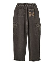 OVERDYED NUMBER PATCH CARGO SWEATPANTS