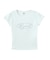 RHINESTONE OVAL CURSIVE LOGO S/S BABY TEE