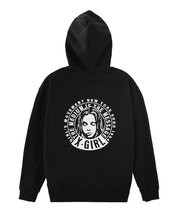 CIRCLE MESSAGE AND FACE ZIP UP SWEAT HOODIE