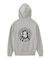 CIRCLE MESSAGE AND FACE ZIP UP SWEAT HOODIE