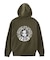 CIRCLE MESSAGE AND FACE ZIP UP SWEAT HOODIE
