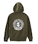 CIRCLE MESSAGE AND FACE ZIP UP SWEAT HOODIE