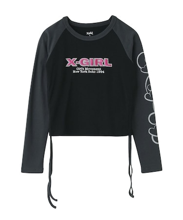 ORNAMENT HEART SLEEVE RAGLAN L/S BABY TEE