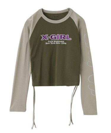 ORNAMENT HEART SLEEVE RAGLAN L/S BABY TEE