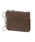 FAUX LEATHER PATCH COIN AND CARD CASE