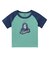 FACE EMBROIDERED PATCH RAGLAN S/S BABY TEE
