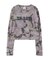 FADED CAMO SHEER L/S TOP
