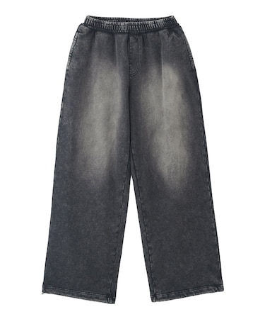 FACE LABEL WASHED SWEATPANTS