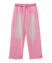 FACE LABEL WASHED SWEATPANTS