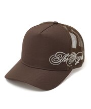 SIDE SCRIPT LOGO TRUCKER CAP