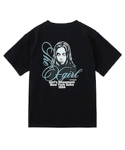 CURSIVE SCRIPT LOGO AND FACE S/S TEE