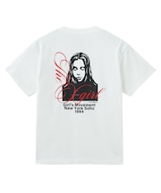 CURSIVE SCRIPT LOGO AND FACE S/S TEE