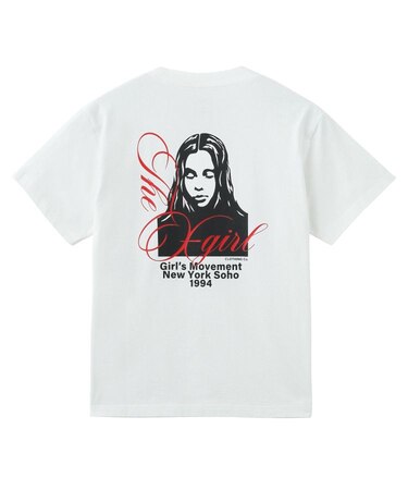 CURSIVE SCRIPT LOGO AND FACE S/S TEE