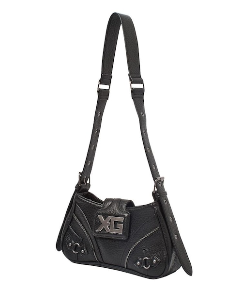 XG EMBLEM BUCKLE PANELED SHOULDER BAG｜エックスガールの通販｜&mall