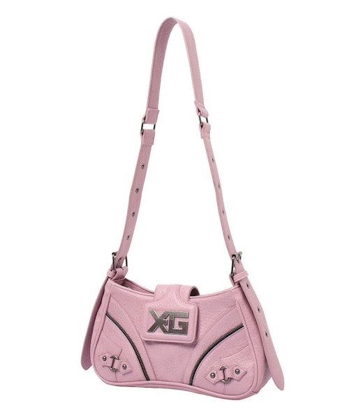 XG EMBLEM BUCKLE PANELED SHOULDER BAG｜エックスガールの通販｜&mall