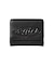 TONAL OVAL LOGO BUCKLE FAUX LEATHER MINI WALLET