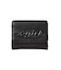 TONAL OVAL LOGO BUCKLE FAUX LEATHER MINI WALLET