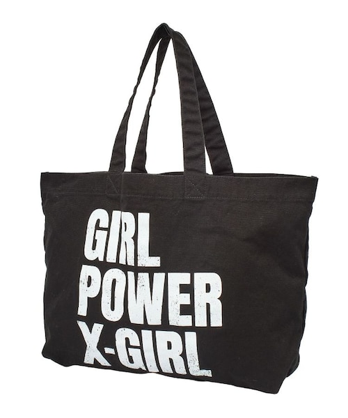 GIRL POWER BIG TOTE BAG｜エックスガールの通販｜&mall（アンドモール