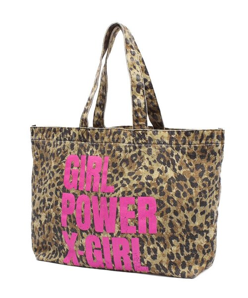 GIRL POWER BIG TOTE BAG｜エックスガールの通販｜&mall（アンドモール