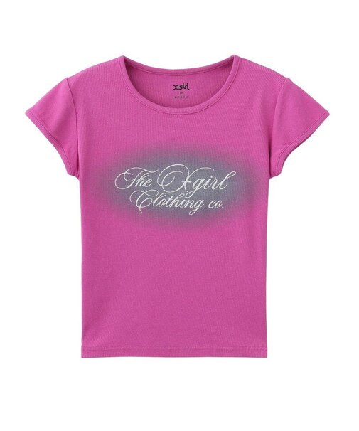 SPRAY AND CURSIVE SCRIPT LOGO S/S BABY TEE