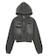 DISTRESSED ZIP UP SWEAT HOODIE