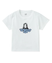 GLITTER LOGO AND FACE S/S BABY TEE
