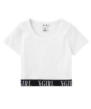 LOGO JACQUARD HEM S/S TEE