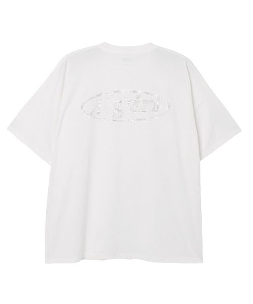 156 PGG 新品タグ付 TEXBRID クルーネックプルオーバー 白 1 M RHINESTONE OVAL LOGO S/S BIG TEE DRESS｜エックスガールの通販