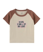 SPRAY AND EMBROIDERY LOGO RAGLAN S/S BABY TEE