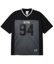 FACE LABEL FOOTBALL TEE DRESS
