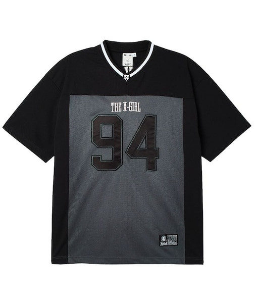 FACE LABEL FOOTBALL TEE DRESS