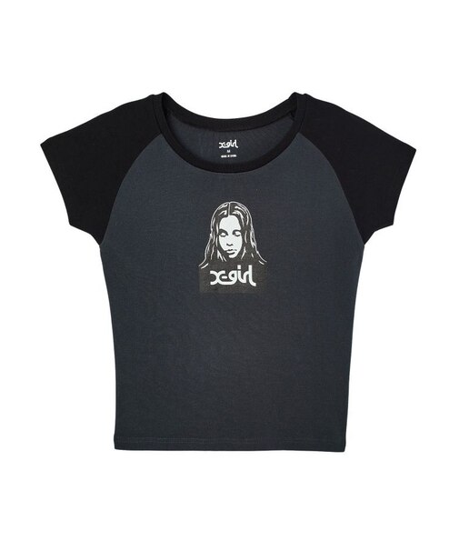 FACE RAGLAN S/S BABY TEE