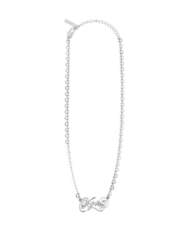 SCRIPT LOGO CHARM NECKLACE