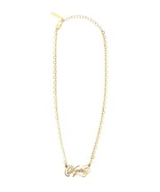 SCRIPT LOGO CHARM NECKLACE