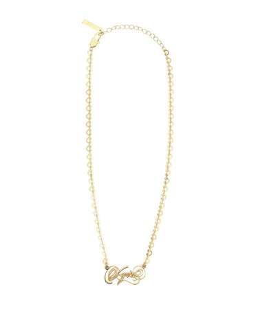 SCRIPT LOGO CHARM NECKLACE