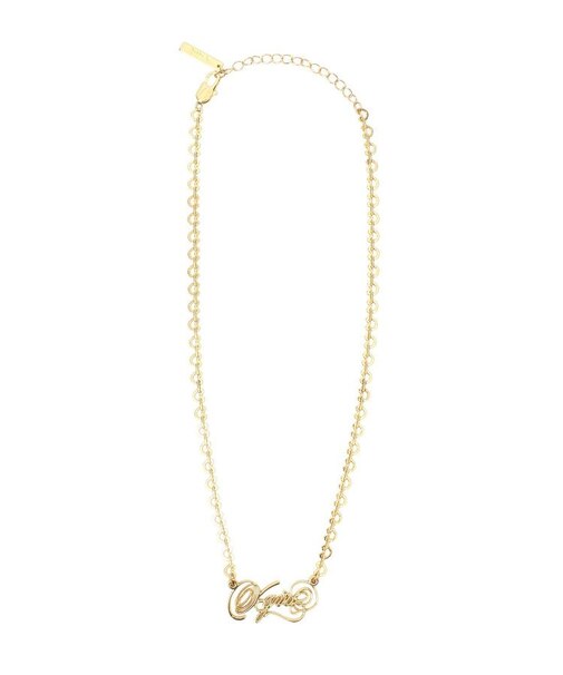 SCRIPT LOGO CHARM NECKLACE