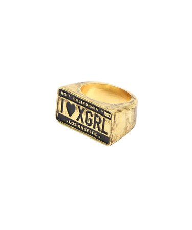 PLATE LOGO RING